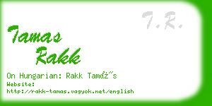 tamas rakk business card